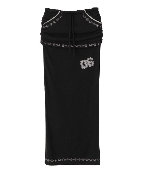 SCULPTOR（スカルプター）の「Shirring Layered Maxi Skirt/シャーリングレイヤードマキシスカート（スカート・レディース・ホワイト/グレー/ブラック・SMALL/MEDIUM）」の9枚目の写真