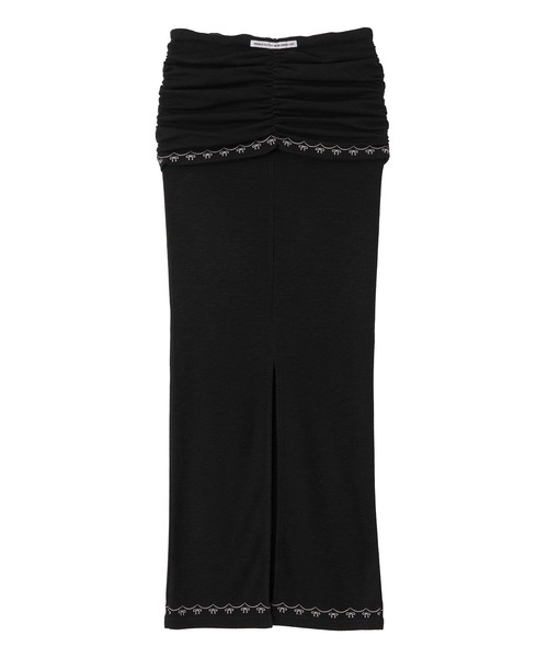 SCULPTOR（スカルプター）の「Shirring Layered Maxi Skirt/シャーリングレイヤードマキシスカート（スカート・レディース・ホワイト/グレー/ブラック・SMALL/MEDIUM）」の10枚目の写真