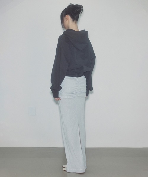 SCULPTOR（スカルプター）の「Shirring Layered Maxi Skirt/シャーリングレイヤードマキシスカート（スカート・レディース・ホワイト/グレー/ブラック・SMALL/MEDIUM）」の15枚目の写真