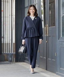 タグ付き！レディースパンツスーツネイビー wa20196-2.jpg