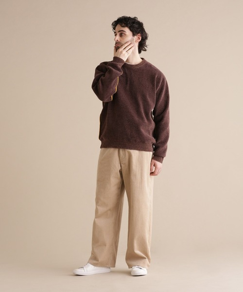 ELFSACK コーデュロイ ワイドパンツ スウェットパンツ classicalelf パンツ コーデュロイワイドパンツ : ZOZOTOWN