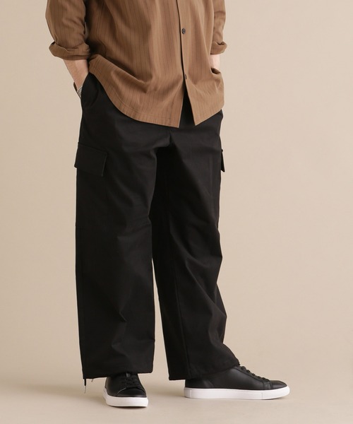 Apo(s)ture(アポスチャー)の「LUCAS-002/サテンストレッチカーゴパンツ(カーゴパンツ・メンズ・ブラック/ネイビー/モカ/ベージュ・XS/S/M/L/XL)」の11枚目の写真