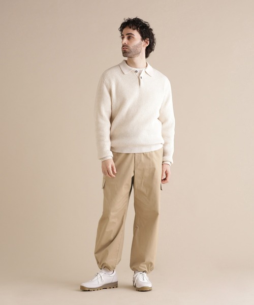 Apo(s)ture(アポスチャー)の「LUCAS-002/サテンストレッチカーゴパンツ(カーゴパンツ・メンズ・ブラック/ネイビー/モカ/ベージュ・XS/S/M/L/XL)」の15枚目の写真