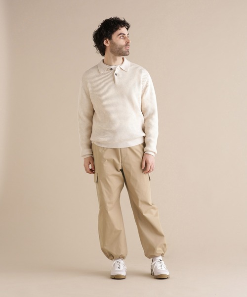 Apo(s)ture(アポスチャー)の「LUCAS-002/サテンストレッチカーゴパンツ(カーゴパンツ・メンズ・ブラック/ネイビー/モカ/ベージュ・XS/S/M/L/XL)」の17枚目の写真