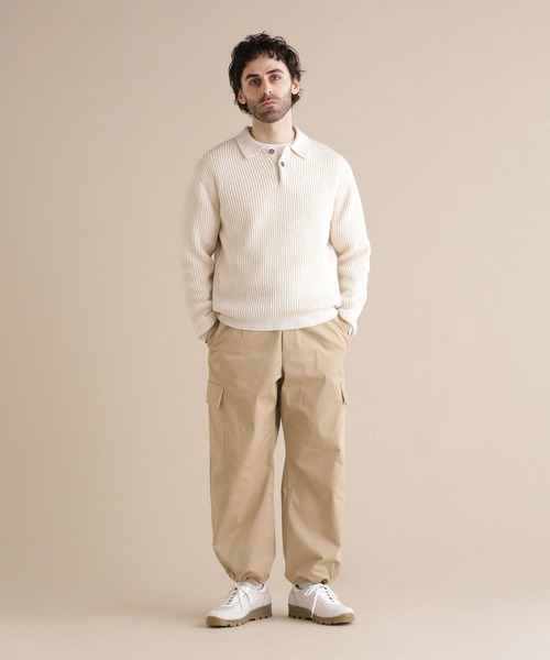Apo(s)ture(アポスチャー)の「LUCAS-002/サテンストレッチカーゴパンツ(カーゴパンツ・メンズ・ブラック/ネイビー/モカ/ベージュ・XS/S/M/L/XL)」の18枚目の写真