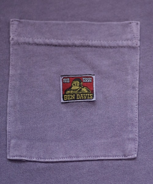 BEN DAVIS/PROJECT LINE(ベンデイビスプロジェクトライン)の「《BEN DAVIS PROJECT LINE》PIGMENT POCKET T-SHIRTS(Tシャツ/カットソー・メンズ・パープル/レッド/グレー・MEDIUM/LARGE/X-LARGE)」の4枚目の写真
