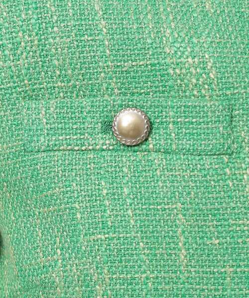 GALLEST（ギャレスト）の「◆カラーツィードジャケット（ノーカラージャケット・レディース・グリーン系その他5/ブラック系3・38/34）」の18枚目の写真