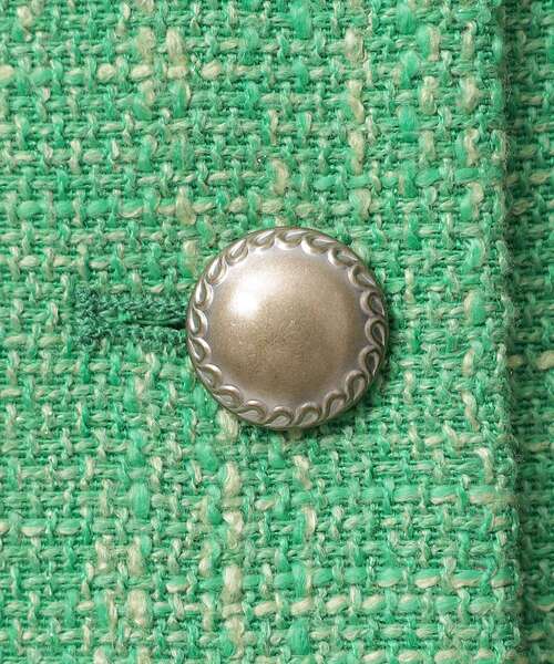 GALLEST（ギャレスト）の「◆カラーツィードジャケット（ノーカラージャケット・レディース・グリーン系その他5/ブラック系3・38/34）」の19枚目の写真