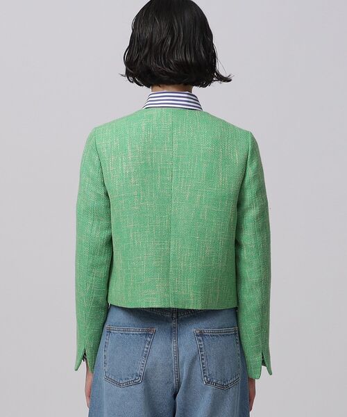 GALLEST（ギャレスト）の「◆カラーツィードジャケット（ノーカラージャケット・レディース・グリーン系その他5/ブラック系3・38/34）」の22枚目の写真