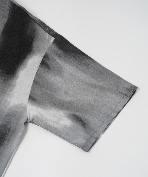 【Laufer】ムラ染めオープンカラー半袖シャツ / Mura Dyed Open Collar Short Sleeve Shirt(シャツ/ブラウス)|Laufer(ロイファー) 【Laufer】ムラ染めオープンカラー半袖シャツ / Mura Dyed Open Collar Short Sleeve Shirt(シャツ/ブラウス)|Laufer(ロイファー)