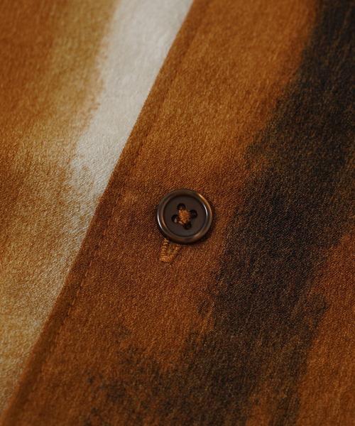 【Laufer】ムラ染めオープンカラー半袖シャツ / Mura Dyed Open Collar Short Sleeve Shirt(シャツ/ブラウス)|Laufer(ロイファー) 【Laufer】ムラ染めオープンカラー半袖シャツ / Mura Dyed Open Collar Short Sleeve Shirt(シャツ/ブラウス)|Laufer(ロイファー)