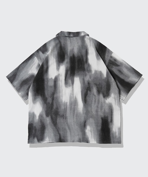 【Laufer】ムラ染めオープンカラー半袖シャツ / Mura Dyed Open Collar Short Sleeve Shirt(シャツ/ブラウス)|Laufer(ロイファー) 【Laufer】ムラ染めオープンカラー半袖シャツ / Mura Dyed Open Collar Short Sleeve Shirt(シャツ/ブラウス)|Laufer(ロイファー)