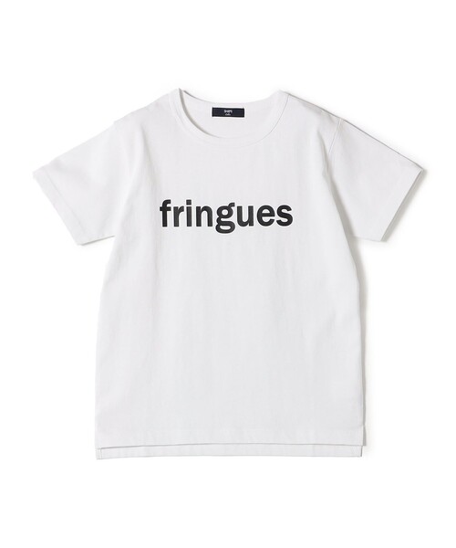 SHIPS Colors（シップス カラーズ）の「SHIPS Colors:FRINGUES ロゴ プリント TEE◇（Tシャツ/カットソー・レディース・オフホワイト/ホワイト/ピンク/ダークグレー・ONE SIZE）」の5枚目の写真