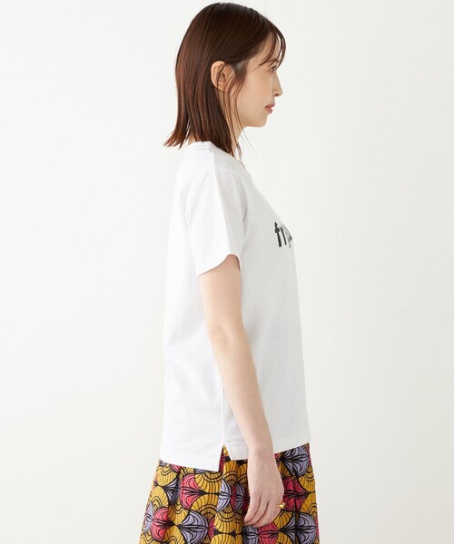 SHIPS Colors（シップス カラーズ）の「SHIPS Colors:FRINGUES ロゴ プリント TEE◇（Tシャツ/カットソー・レディース・オフホワイト/ホワイト/ピンク/ダークグレー・ONE SIZE）」の21枚目の写真