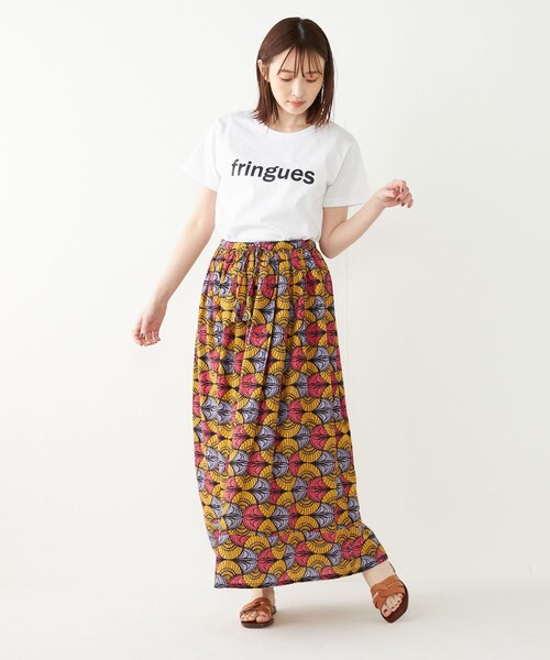 SHIPS Colors（シップス カラーズ）の「SHIPS Colors:FRINGUES ロゴ プリント TEE◇（Tシャツ/カットソー・レディース・オフホワイト/ホワイト/ピンク/ダークグレー・ONE SIZE）」の22枚目の写真