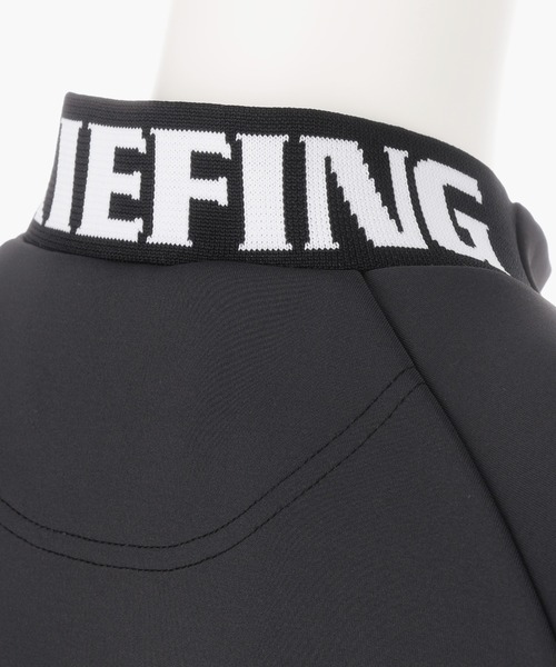 BRIEFING（ブリーフィング）の「【ブリーフィングゴルフ】WOMENS LOGO BACK RIB HIGH NECK ONE PIECE／ウイメンズロゴバックリブハイネックワンピース（ワンピース・レディース・ブラック/ネイビー・M/S）」の5枚目の写真