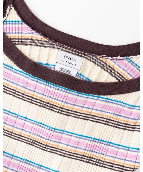 RVCA(ルーカ)の「RVCA レディース TATUM SWEATER TANK タンクトップ 【2024年夏モデル】/ルーカリブニットタンク(タンクトップ・レディース・パープル系その他・SMALL/MEDIUM/LARGE)」の4枚目の写真