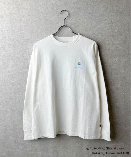 tシャツ Tシャツ 「TETERA×ドラえもん」外気浴サウナLST / プリント ロングスリーブ Tシャツ tete22-019 レディース メンズ TETERA×ドラえもん】外気浴サウナLST / プリント ロングスリーブ