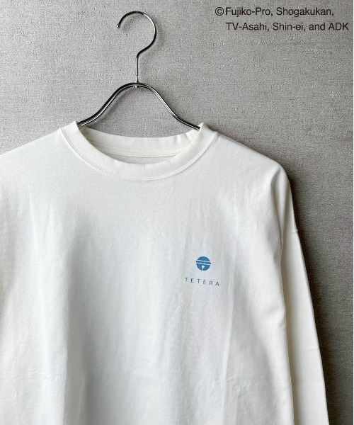 tシャツ Tシャツ 「TETERA×ドラえもん」外気浴サウナLST / プリント ロングスリーブ Tシャツ tete22-019 レディース メンズ TETERA×ドラえもん】外気浴サウナLST / プリント ロングスリーブ