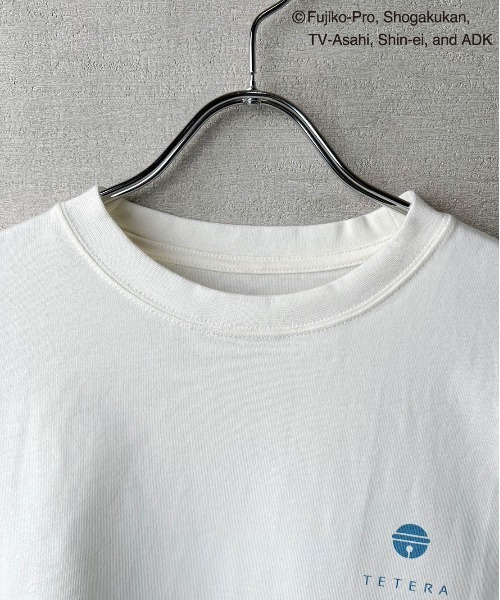 tシャツ Tシャツ 「TETERA×ドラえもん」外気浴サウナLST / プリント ロングスリーブ Tシャツ tete22-019 レディース メンズ TETERA tシャツ Tシャツ 「TETERA×ドラえもん」外気浴サウナLST