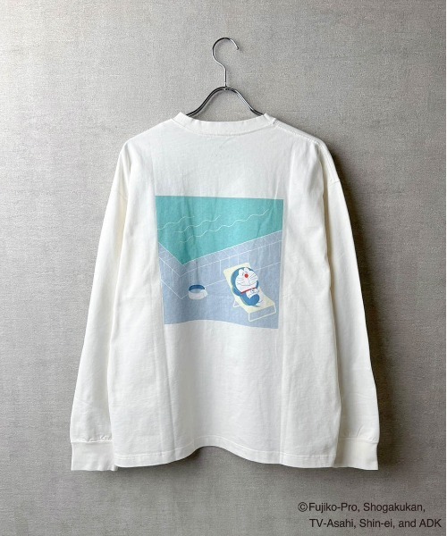 tシャツ 「TETERA×ドラえもん」UNISEX KIDS トトノッターLST / ドラえもん刺繍 フロントプリント トトノッター ロングスリーブ TETERA tシャツ 「TETERA×ドラえもん」UNISEX KIDS トトノッター