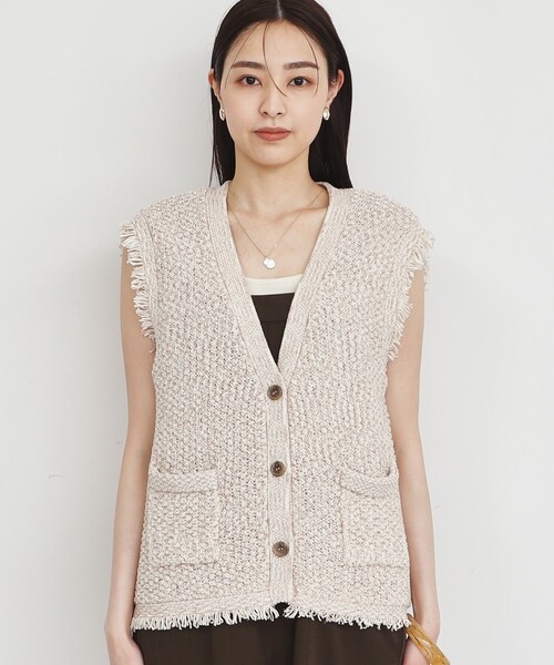 THE SHOP TK (ザ ショップ ティーケー )の「◆ツイード風クラシカルベスト/手洗い可(ベスト・レディース・ベージュ系その他7/ブルー系その他5・99)」の15枚目の写真