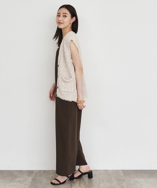 THE SHOP TK (ザ ショップ ティーケー )の「◆ツイード風クラシカルベスト/手洗い可(ベスト・レディース・ベージュ系その他7/ブルー系その他5・99)」の10枚目の写真