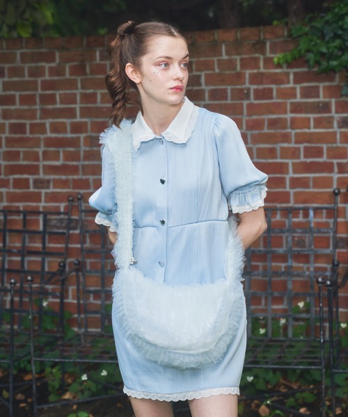 Lovilyn（ラヴィリン）の「マルチウェイチュールバッグ（ショルダーバッグ・レディース・ブルー/ホワイト/ピンク・FREE）」の4枚目の写真