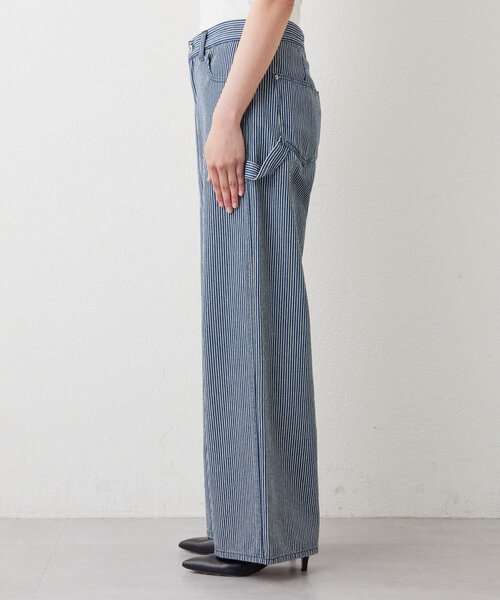 GALLARDAGALANTE（ガリャルダガランテ）の「ルーズヒッコリーパンツ（その他パンツ・レディース・ネイビー・1/0）」の17枚目の写真