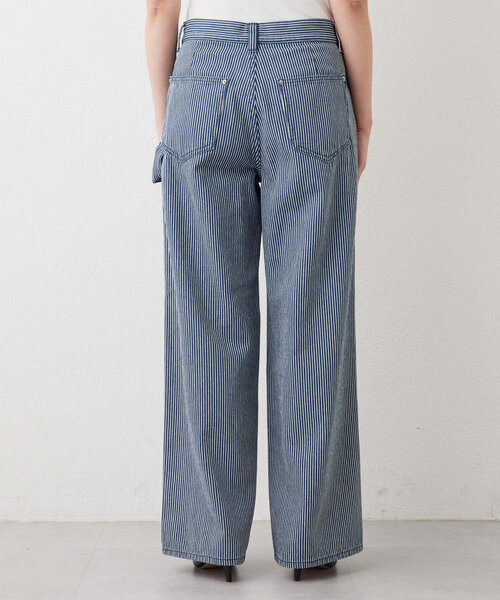 GALLARDAGALANTE（ガリャルダガランテ）の「ルーズヒッコリーパンツ（その他パンツ・レディース・ネイビー・1/0）」の18枚目の写真
