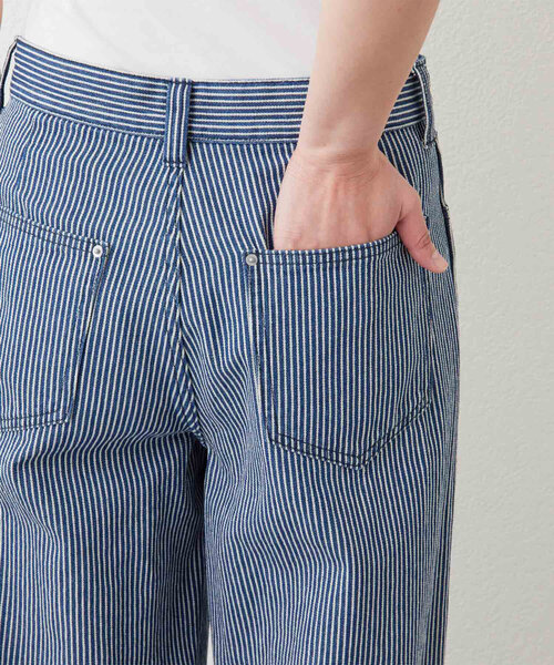 GALLARDAGALANTE（ガリャルダガランテ）の「ルーズヒッコリーパンツ（その他パンツ・レディース・ネイビー・1/0）」の21枚目の写真