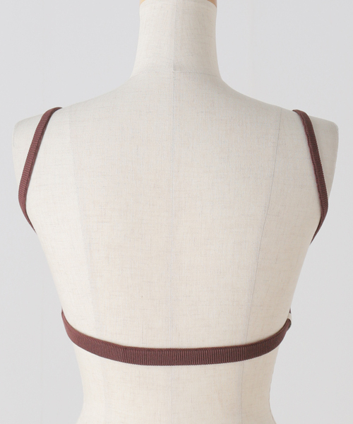 Spick & Span(スピックアンドスパン)の「Uhr / ウーア Rib Knit Bra 24SSUHR-KT388(ブラジャー・レディース・ブルー/ブラウン・FREE)」の5枚目の写真