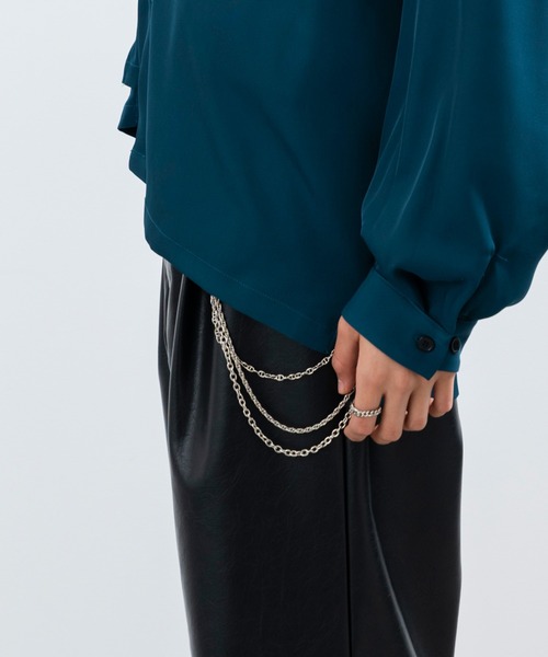 JUNRED（ジュンレッド）の「ital. from JUNRed / 2way triple wallet chain（ウォレットチェーン・メンズ・シルバー・FREE）」の6枚目の写真