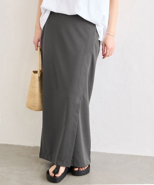 JOURNAL STANDARD（ジャーナルスタンダード）の「パーフェクトジャージーラップタイトスカート（スカート・レディース・チャコールグレー/ブラック・FREE）」の14枚目の写真