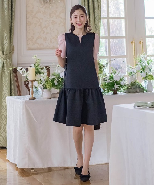 QUEENS COURT（クイーンズコート）の「ラメパフニット≪手洗い可能≫（ニット/セーター・レディース・ブルー/ピンク/ホワイト/ブラック/グレー・M）」の22枚目の写真