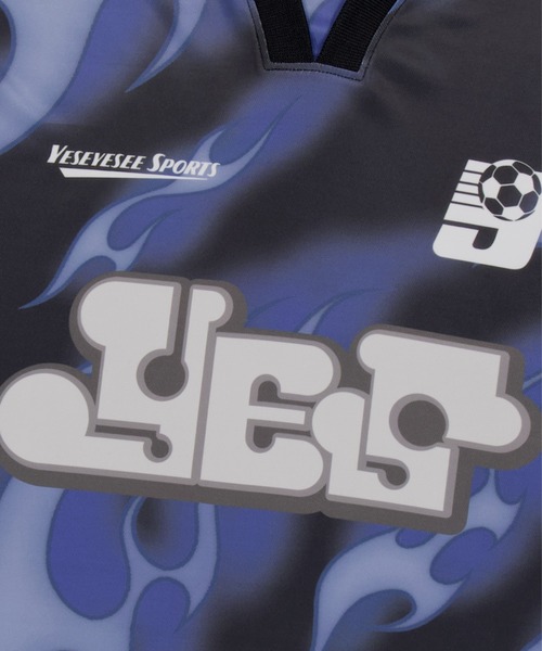 YESEYESEE（イエスアイシー）の「Y.E.S Flame Football Jersey