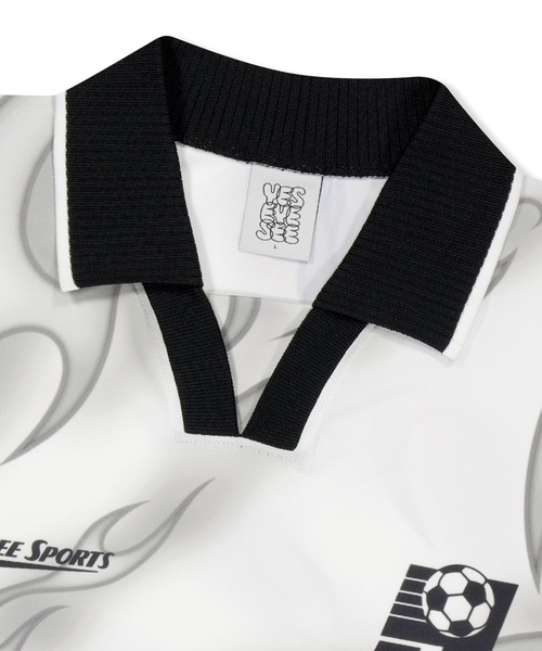 さらに100円引き◆YESEYESEE◆Y.E.S Flame Football Jersey YESEYESEE Y.E.S Flame Football Jersey