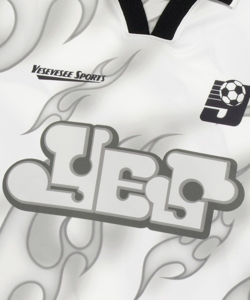 さらに100円引き◆YESEYESEE◆Y.E.S Flame Football Jersey さらに100円引き◇YESEYESEE◇Y.E.S Flame Football Jersey