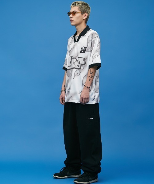 さらに100円引き◆YESEYESEE◆Y.E.S Flame Football Jersey さらに100円引き◇YESEYESEE◇Y.E.S Flame Football Jersey