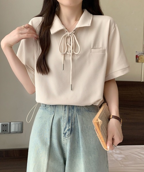 GRAUSOLI 半袖 トレーニングトップス グレー/ピンク 楽天市場】レースアップクロップドトップス R3809 半袖 夏