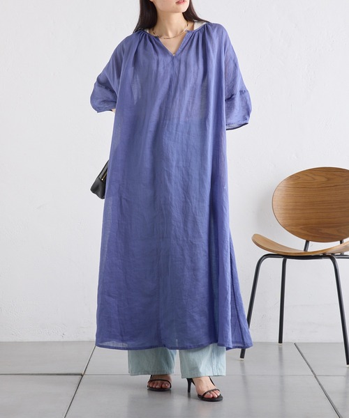 PUAL CE CIN（ピュアルセシン）の「ラミーワンピース（ワンピース・レディース・ブルー/ライトグレー/ブラック・FREE）」の11枚目の写真