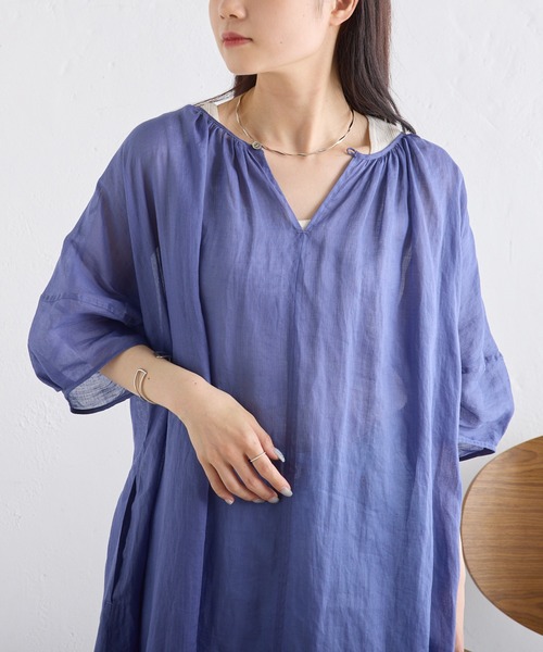 PUAL CE CIN（ピュアルセシン）の「ラミーワンピース（ワンピース・レディース・ブルー/ライトグレー/ブラック・FREE）」の14枚目の写真