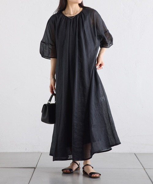 PUAL CE CIN（ピュアルセシン）の「ラミーワンピース（ワンピース・レディース・ブルー/ライトグレー/ブラック・FREE）」の15枚目の写真