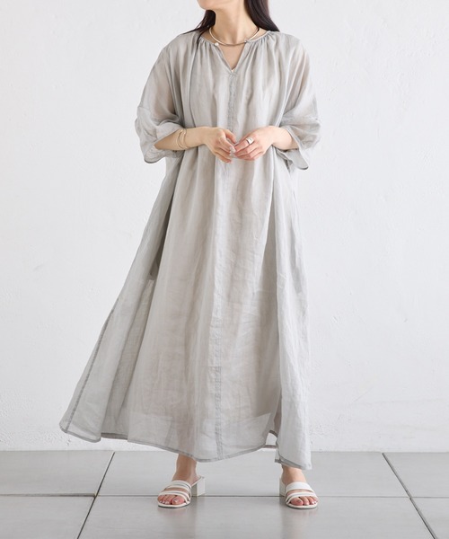 PUAL CE CIN（ピュアルセシン）の「ラミーワンピース（ワンピース・レディース・ブルー/ライトグレー/ブラック・FREE）」の8枚目の写真