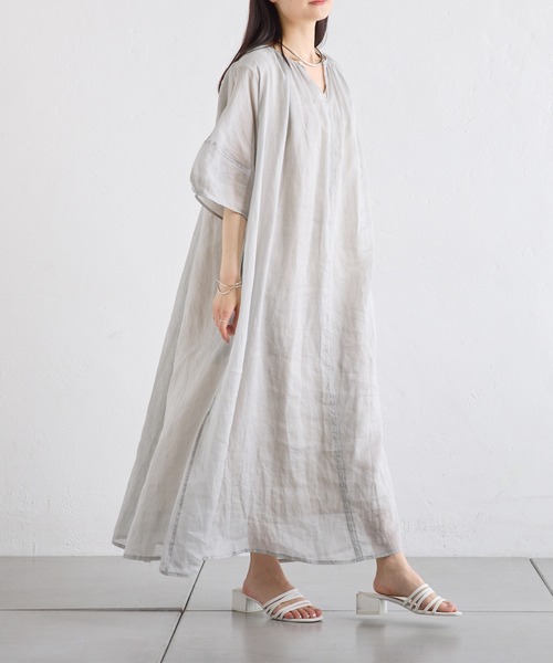 PUAL CE CIN（ピュアルセシン）の「ラミーワンピース（ワンピース・レディース・ブルー/ライトグレー/ブラック・FREE）」の9枚目の写真