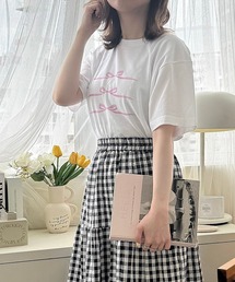 PINKリボンプリント半袖Ｔシャツ