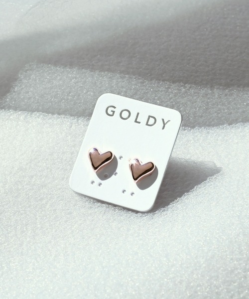 GOLDY（ゴールディ）の「タイニー ハート ピアス（ピアス（両耳用）・レディース・ピンク系その他/シルバー/ゴールド・FREE）」の4枚目の写真
