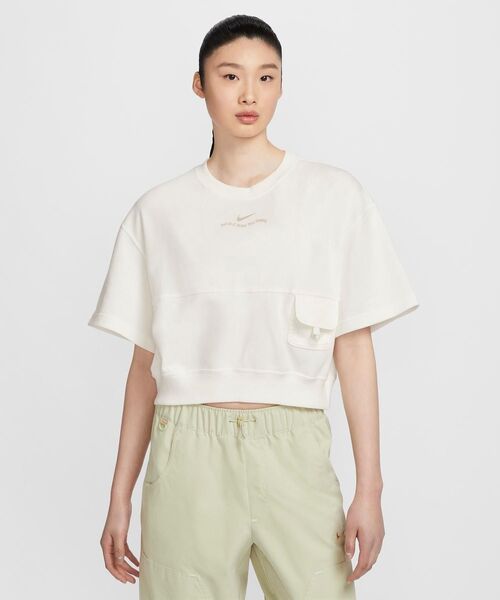 【NIKE】★正規品・人気★フレンチテリー半袖トップ NIKE（ナイキ）の「ナイキ スポーツウェア ウィメンズ フレンチ