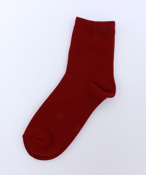 WEGO（ウィゴー）の「WEGO/カラー無地ソックス（ソックス/靴下・レディース・ワイン/カーキ/キャメル/イエロー/ネイビー/グレー/ターコイズブルー/レッド/ホワイト/ブラック・FREE）」の9枚目の写真