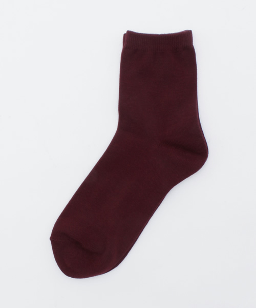 WEGO（ウィゴー）の「WEGO/カラー無地ソックス（ソックス/靴下・レディース・ワイン/カーキ/キャメル/イエロー/ネイビー/グレー/ターコイズブルー/レッド/ホワイト/ブラック・FREE）」の10枚目の写真